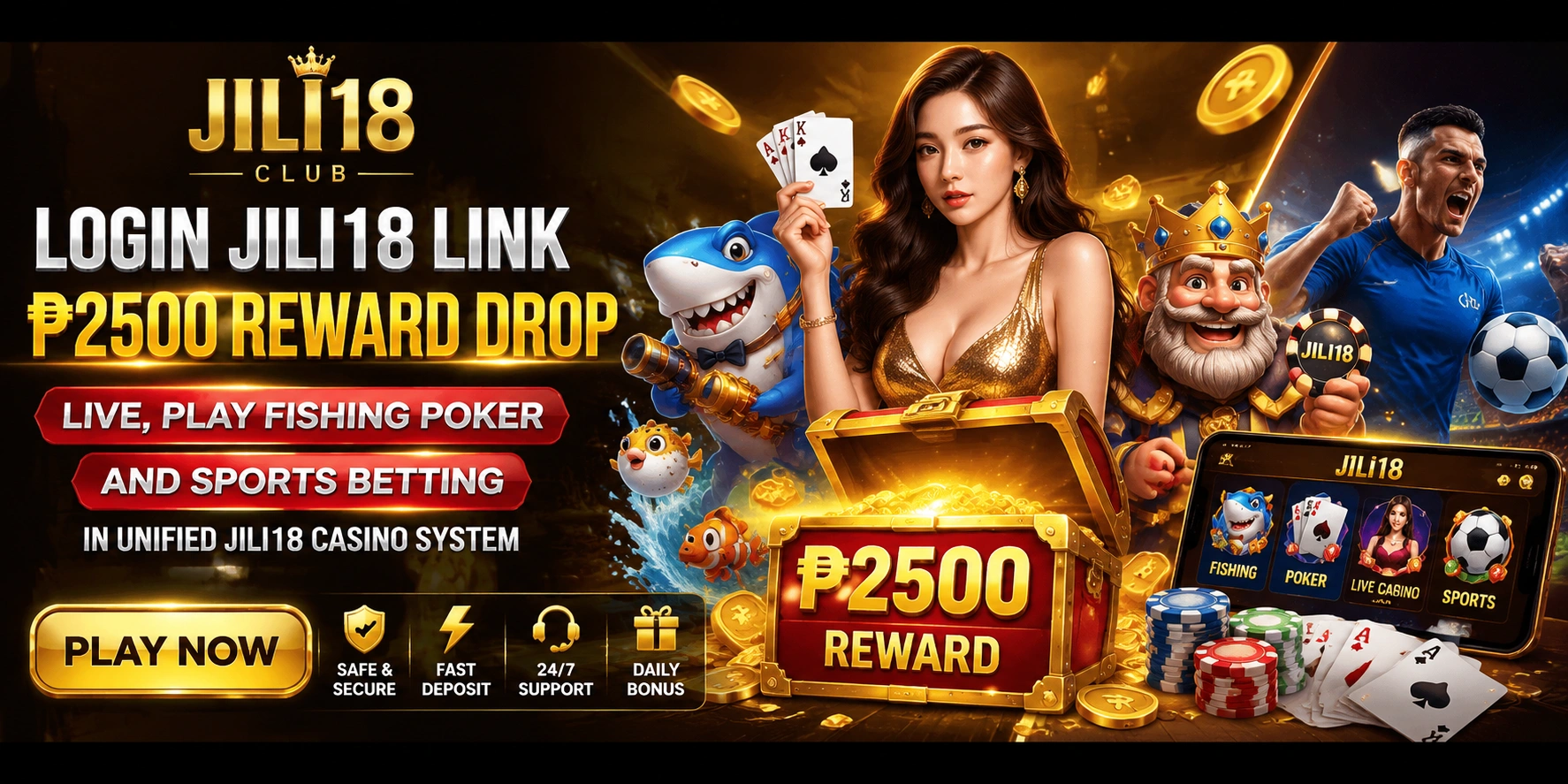 Jili18 casino homepage banner 4