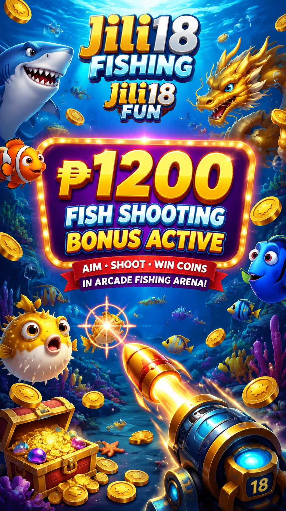 Fishing game room view 4